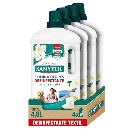 4x Sanytol Desinfectante Textil 1,2L