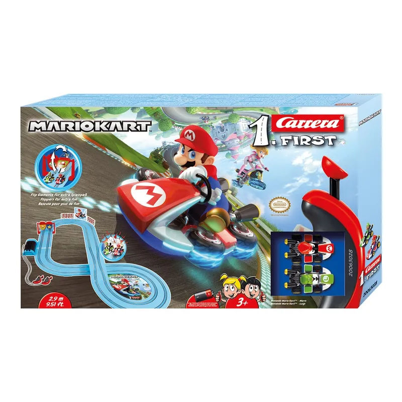 Set de pistas y vehículo Carrera RC Nintendo Mario Kart Plástico Azul Verde Rojo