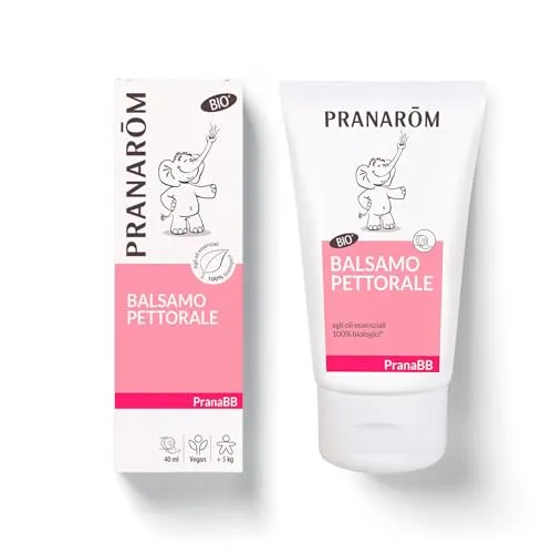 PRANAROM PranaBB Bálsamo Pectoral BIO 40 ml – Ayuda al Bebé a Respirar