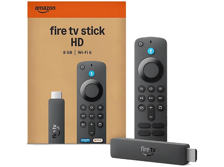 Reproductor multimedia Amazon Fire TV Stick HD 8GB Alexa Wi-Fi 6 HDMI