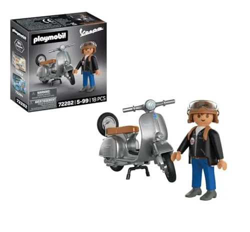 Playmobil - Vespa 80º Aniversario Estilo Original Cars Playmobil.