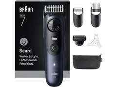 Recortadora Braun BeardTrimmer 7 BT7520 40 posiciones 120 min batería mojado/seco azul/negro