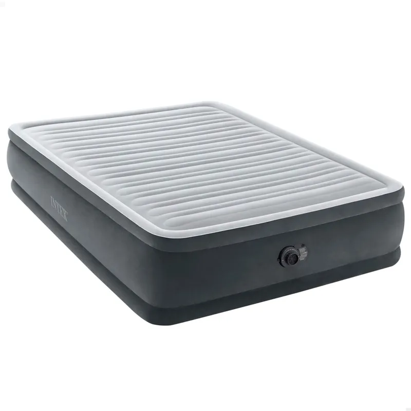 Intex - Colchón hinchable Intex doble Talla L Dura-Beam Deluxe Comfort-Plush Elevated.