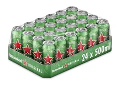 Pack 24 Latas Heineken Cerveza Lager 50cl