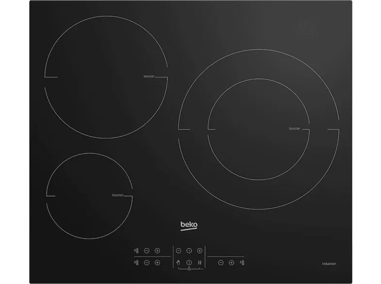 Beko HIIS63206M Placa de Inducción 3 Zonas 60cm Negra