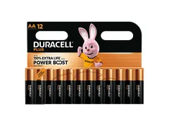 Pila AA Duracell Plus Power Boost Pack 12 unidades alcalinas 1,5 V