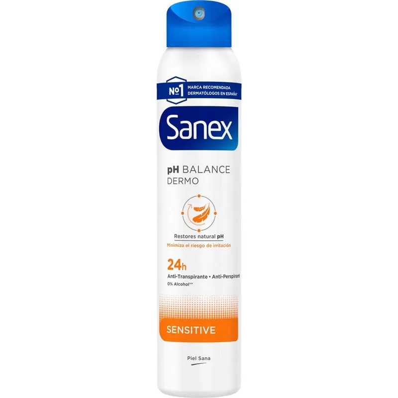Desodorante Sanex Dermo Sensitivo Spray 200ml (Pack de 6)