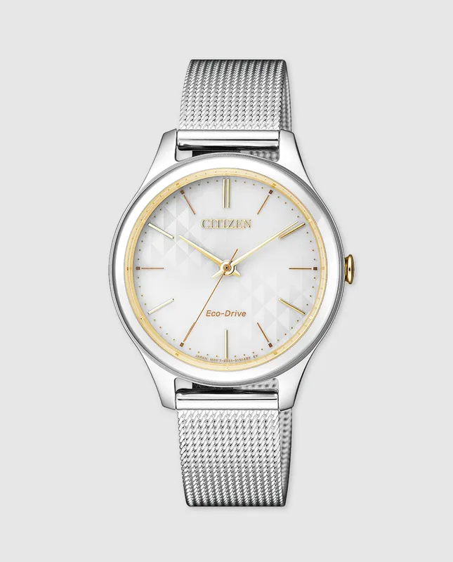 Citizen - Reloj de mujer Citizen EM0504-81A Eco-Drive de malla de acero.