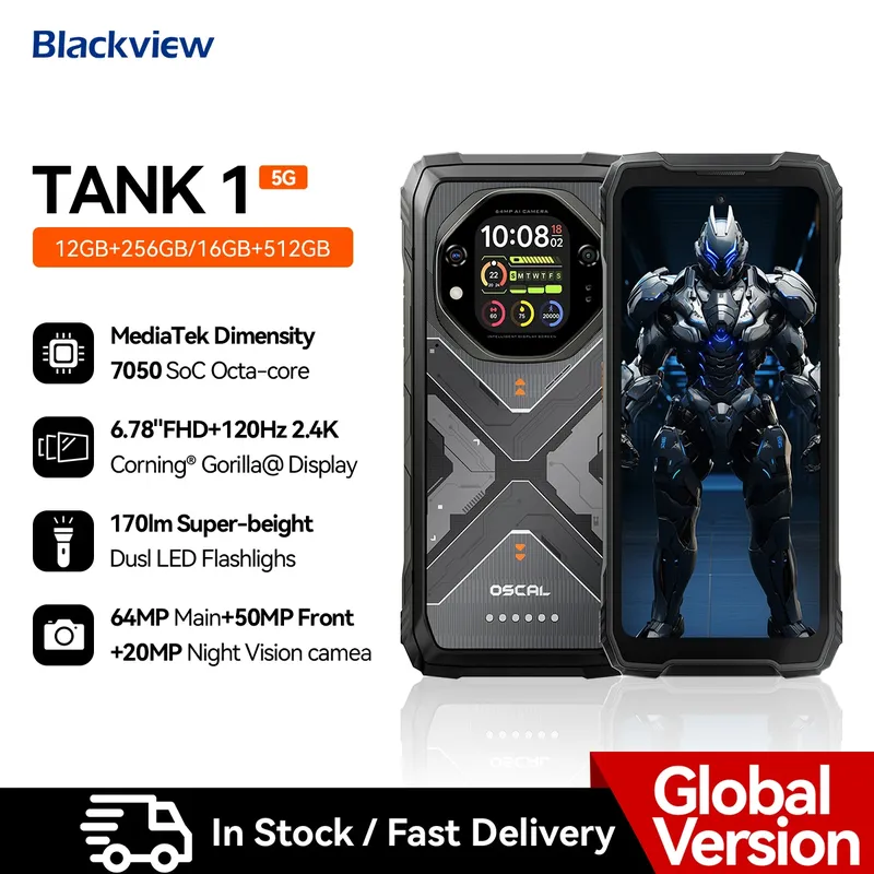 OSCAL Tank 1 5G 12GB 256GB 6.78" Naranja