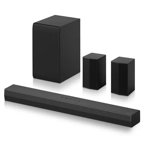 Barra de sonido LG S60TR Bluetooth 440 W Subwoofer Altavoces traseros Dolby Digital