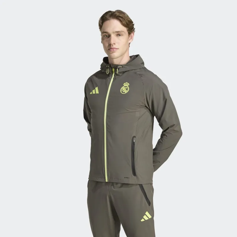 adidas - Chaqueta de hombre Real Madrid CF 2025-2026 Tiro Competition Vis Tech Travel adidas.