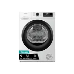 Secadora de bomba de calor Hisense DHQE900UWDC 9 kg Clase D antihuellas Allergy Care
