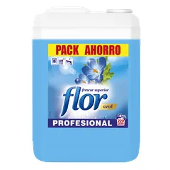 Suavizante Flor Azul 250 Lavados 10 Litros - Garrafa Suavizante Original Flor Azul - Frescor Superior - Pack Ahorro - Formato Profesional - Reckitt Benckiser.
