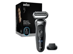 Afeitadora Facial Braun Series 7 72-G1200s Inalámbrica 60min Seco y Mojado 3 Láminas Carga Rápida