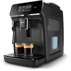 Cafetera superautomática - Philips EP2220/10, Molinillo integrado, Espumador de leche clásico, 1500W, 15 bar, 2 tazas, Negro
