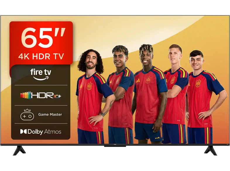 TV LED 65" - TCL 65V6D, UHD 4K, ARM Cortex-A55 (MT9026), Smart TV, DVB-T2 (H.265), HDR 10+, Dolby Atmos, Negro