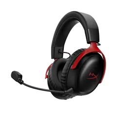 Auriculares HyperX Cloud III S Wireless 2.4GHz/Bluetooth con micrófono y audio espacial Negro/Rojo