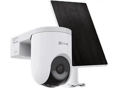 EZVIZ HB8 Lite 2K+ Kit Cámara de Seguridad Exterior Rotativa 340º a Batería QHD + Panel Solar