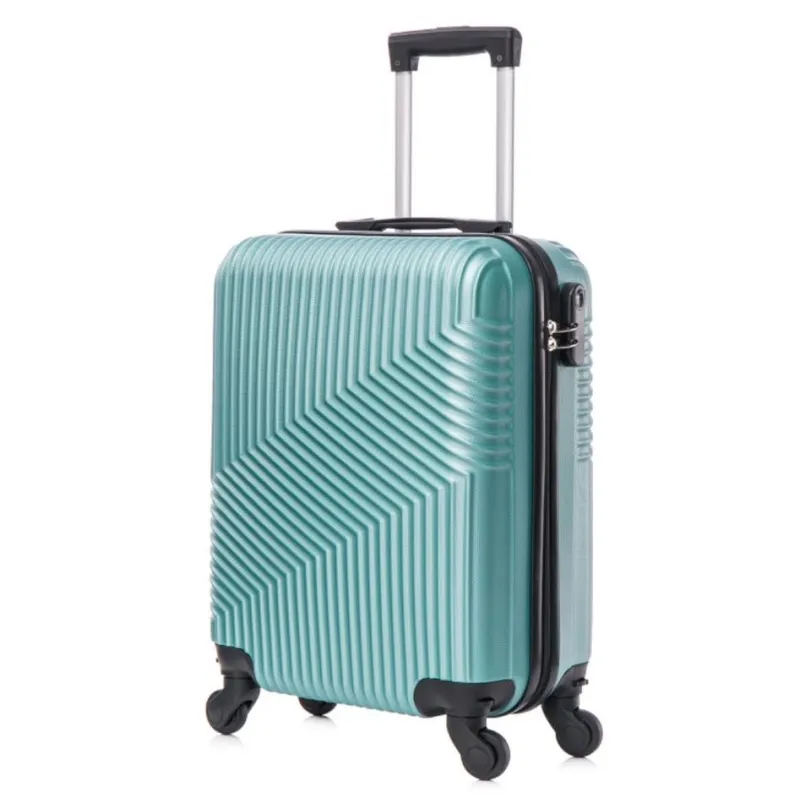 STARLEY-*Maleta Avión Equipaje de Mano Viaje Cabina Trolley ABS Rígida 4 Ruedas Maleta de cabina rigida con asa telescopica 52x35x20CM