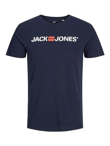Jack & Jones - Jjecorp Logo tee SS Crew Neck Noos, Camiseta Cuello Redondo para Hombre, Azul Marino, XL