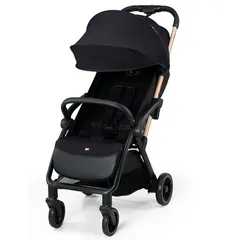 Silla de paseo Kinderkraft Apino ligera plegable ruedas sólidas negro