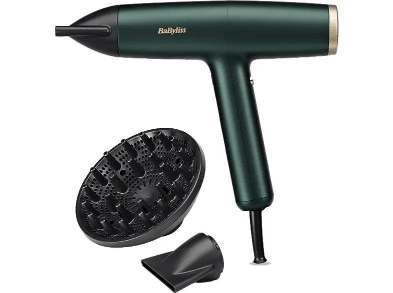 Secador de pelo BaByliss Air Power Pro 1700 W oro y verde digital iónico