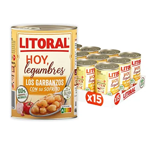 Litoral Garbanzos con Sofrito Pack 15x440gr