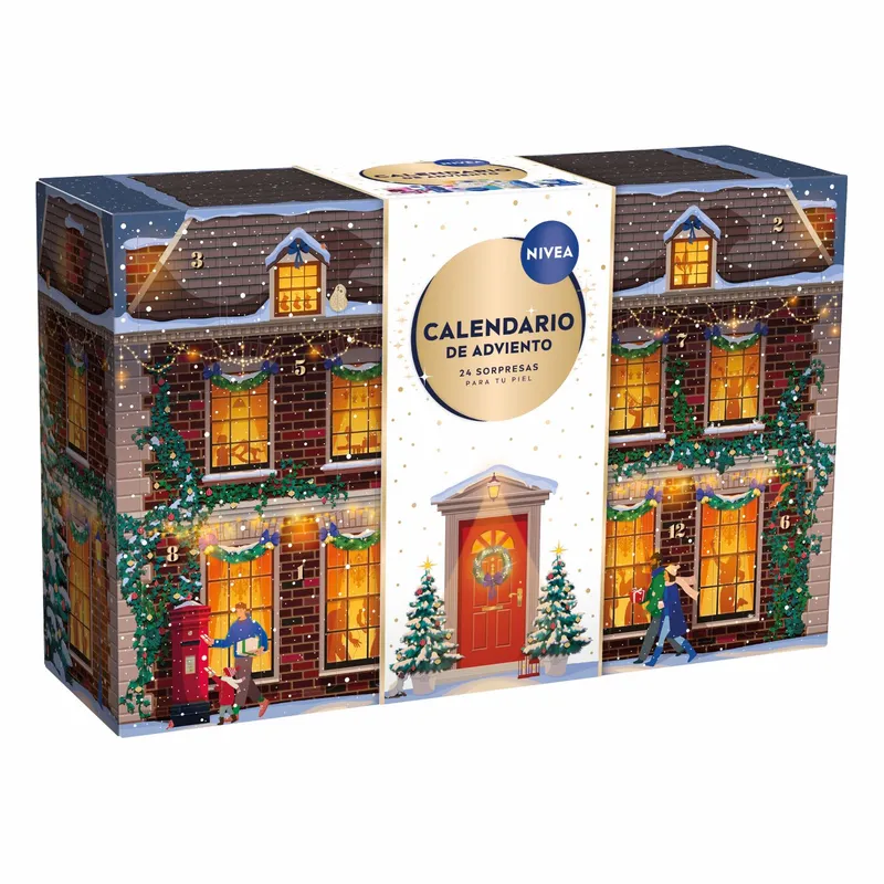NIVEA Calendario de adviento 2026 - Calendario de Navidad con 24 productos y accesorios sorpresa para tu cuidado