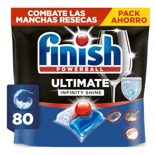 Finish Ultimate Infinity Shine Pastillas Lavavajillas - 80 Cápsulas