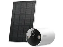Tapo TC82 Kit Cámara de Vigilancia con Panel Solar y Batería, 2K 3MP, Detección IA Gratuita, Visión Nocturna a Color