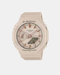 Casio - Reloj de mujer G-Shock 2100 Series GMA-S2100-4AER de resina beige.