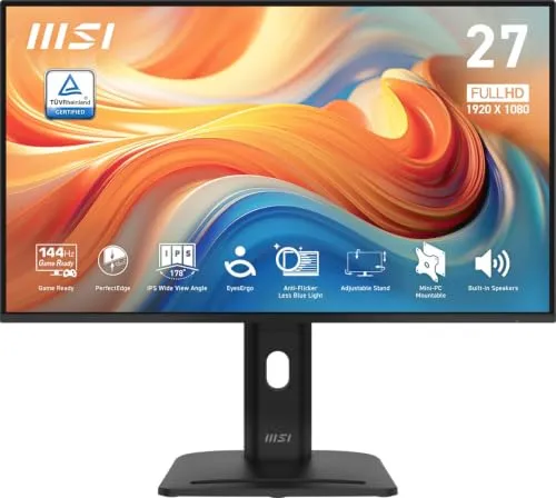 Monitor MSI PRO MP275PG E14 27" FullHD 144Hz IPS HDR Altura Ajustable