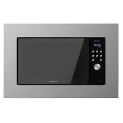 Cecotec GrandHeat 2000 Built-in SteelBlack Microondas Encastrable con Grill 20L 700W Negro