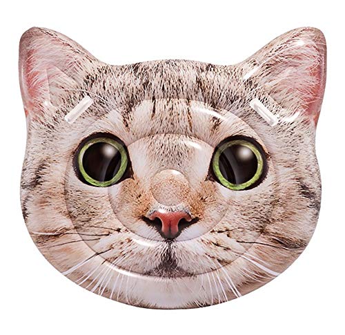 Intex- Colchoneta Gato hiperrealista con asas