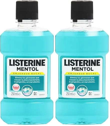 Pack de 2 Enjuagues Bucales Listerine Mentol (2x250 ml)