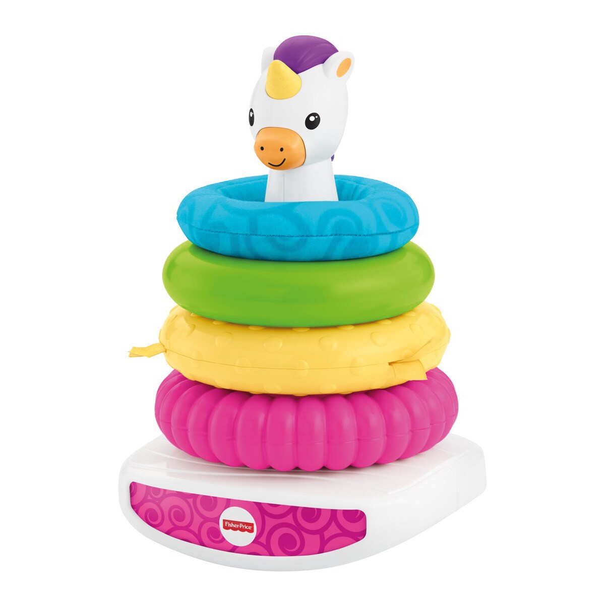 Pirámide apilable Unicornio texturas Fisher-Price
