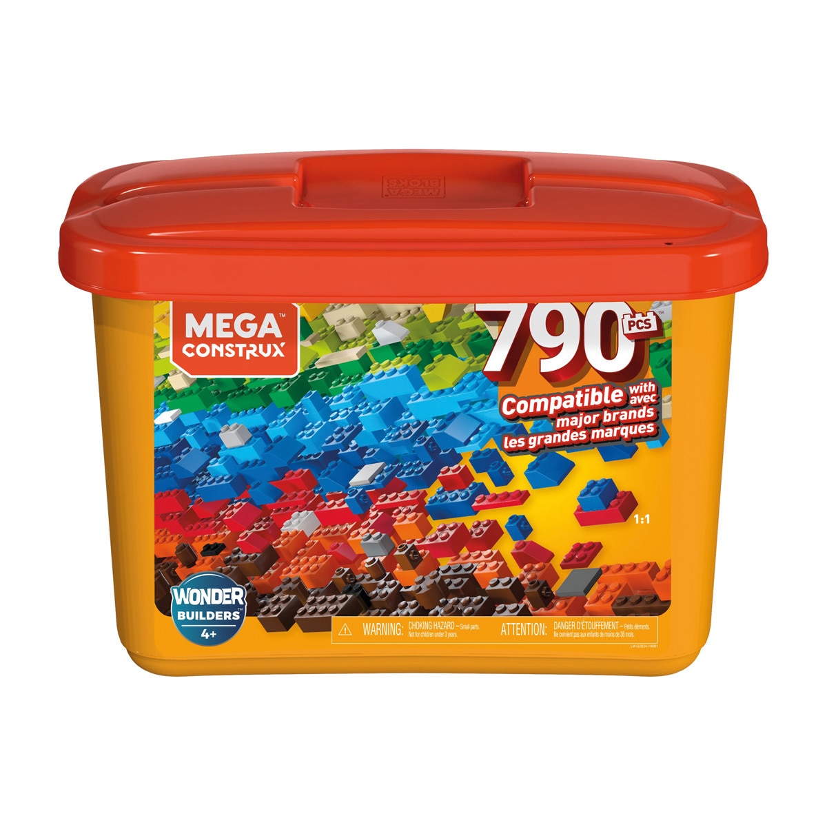 Caja de 790 piezas y bloques de construcción Mega Construx Mattel