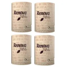 PACK 4x Rollos de Cocina Tamaño XXL Renova Ecológico Love & Action 2 capas