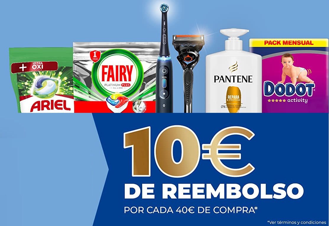 10€ de regalo en Amazon por compras de 40€ en una selección de marcas TOP