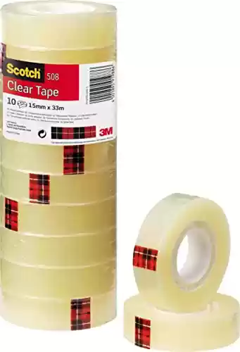 10 rollos de Scotch Cinta Adhesiva Transparente