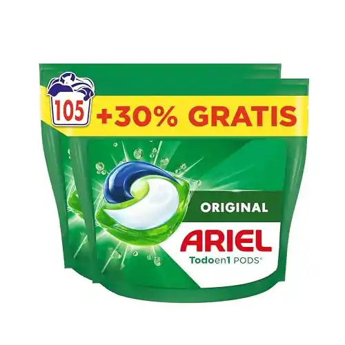 Pack de 105 cápsulas de detergente Ariel PODS Original