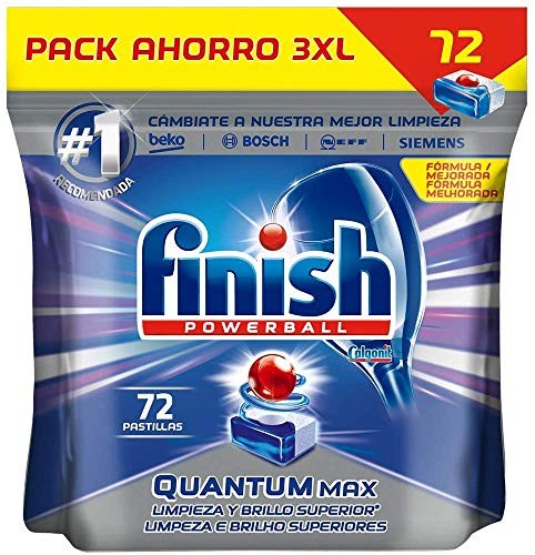 140 pastillas lavavajillas Finish Powerball Quantum Max (2ª ud al 50%)