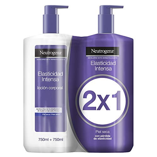 2 botes de 750ml de Neutrogena Loción Corporal Elasticidad Intensa