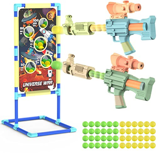 2 Pack Pistola de Juguete con 48 Bolas de Espuma Disparos