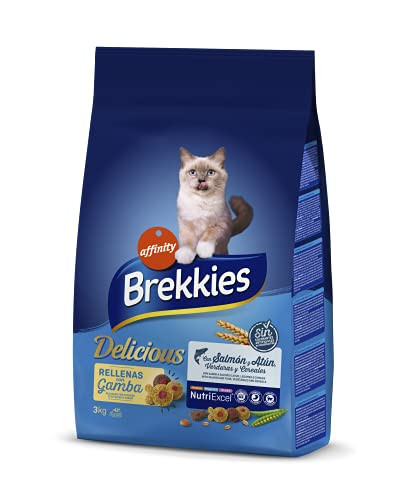 ¡2ª unidad al 50%! 2x3kg de Pienso Brekkies para Gatos Delicious