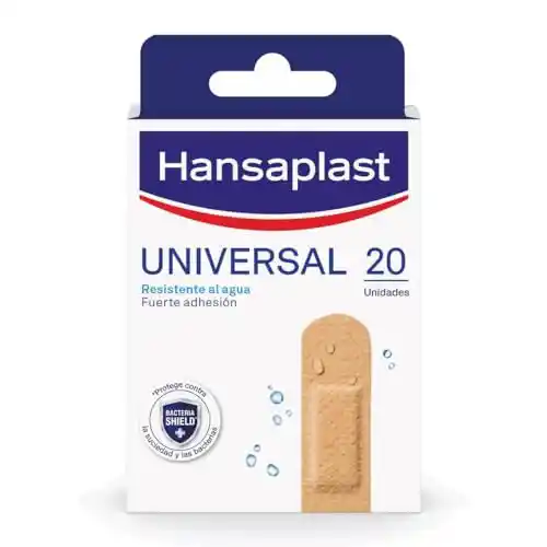 20 Apósitos impermeables transpirables Hansaplast Universal