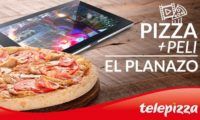 Pizza mediana o familiar de Telepizza + película