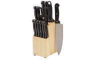 Juego de cuchillos + soporte AmazonBasics (14 Piezas)