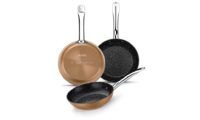 Set de 3 Sartenes Monix Copper Efecto Cobre 20-24-28 cm