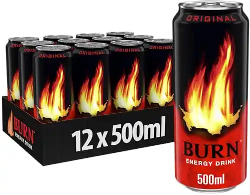 12x latas de Burn Energy Original Bebida Energética 500ml